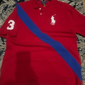 Polo by Ralph Lauren Classic Red and Blue Polo Shirt